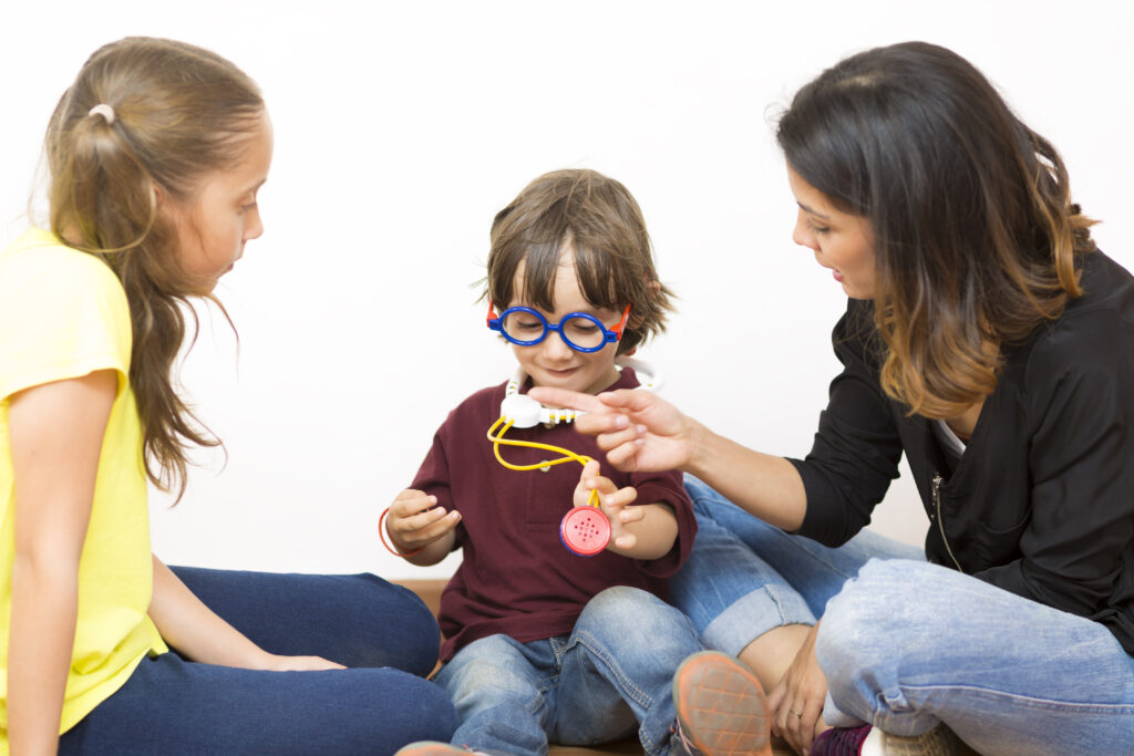 happy-family-playing-mother-and-her-girl-and-boy